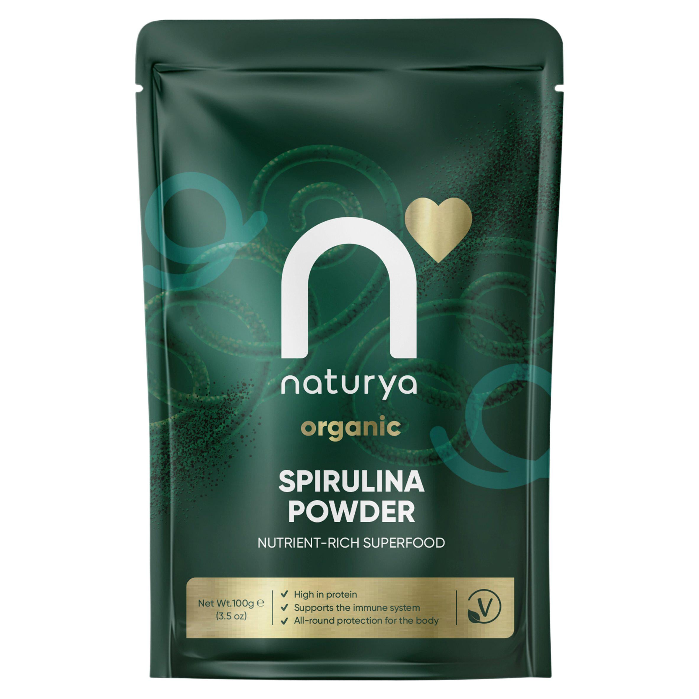 Naturya organic spirulina powder 100g, imported from the UK