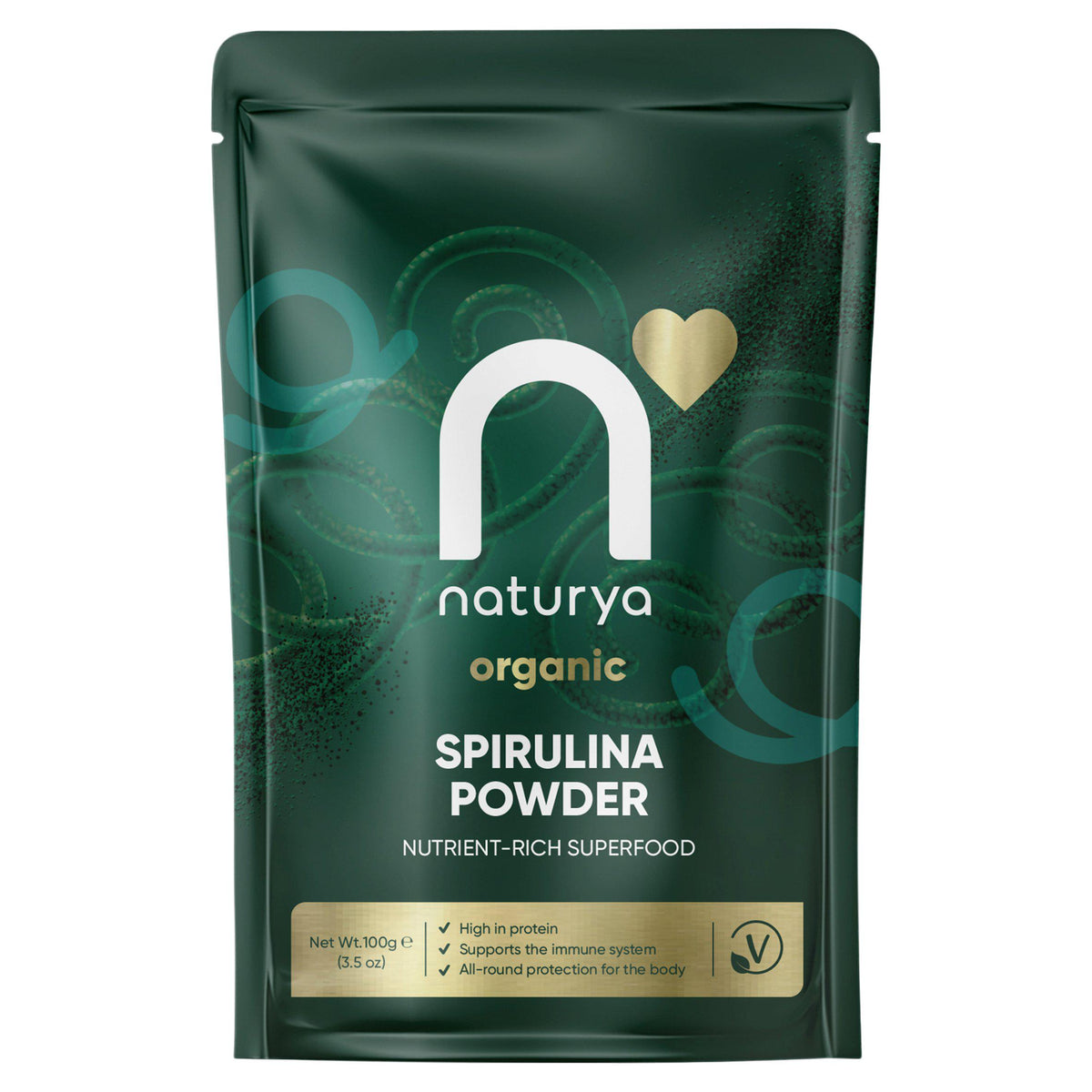 Naturya organic spirulina powder 100g, imported from the UK