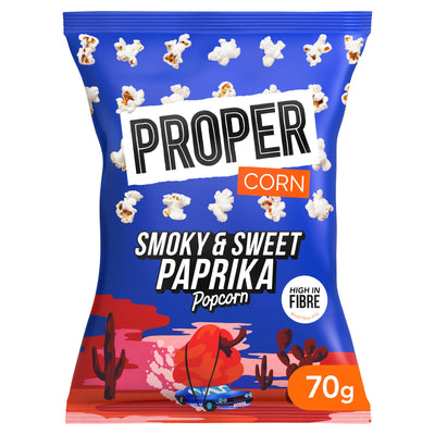 Sainsburys Propercorn Smoky & Sweet Paprika Popcorn 70g- Buy online at McGrocer