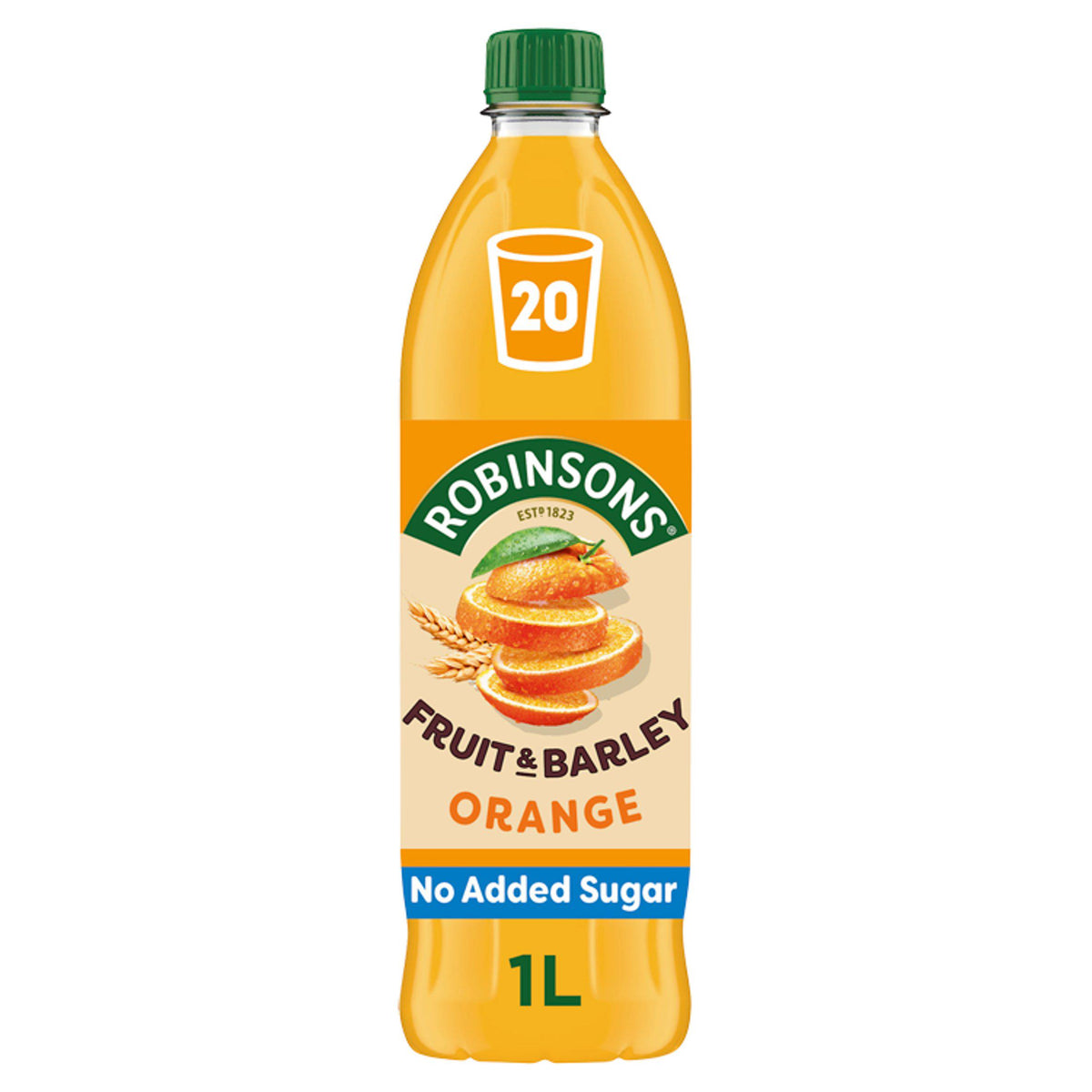 Robinsons orange squash no added sugar 1L (British brand)