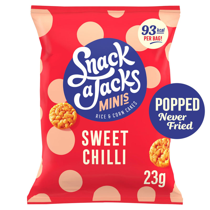 Snack a Jacks sweet chilli flavour rice cakes 23g (British brand)