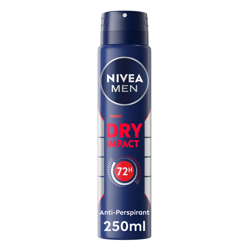 Nivea Men Dry Impact anti-perspirant deodorant spray 250ml (British brand)