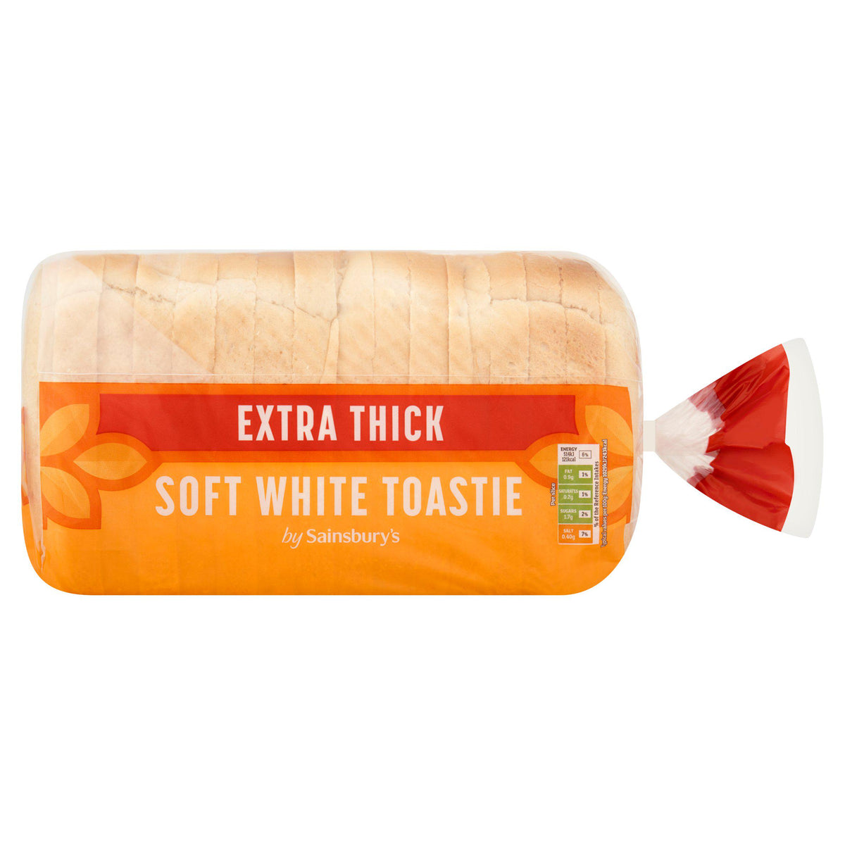 Sainsbury's thick sliced white bread 800g (British brand)