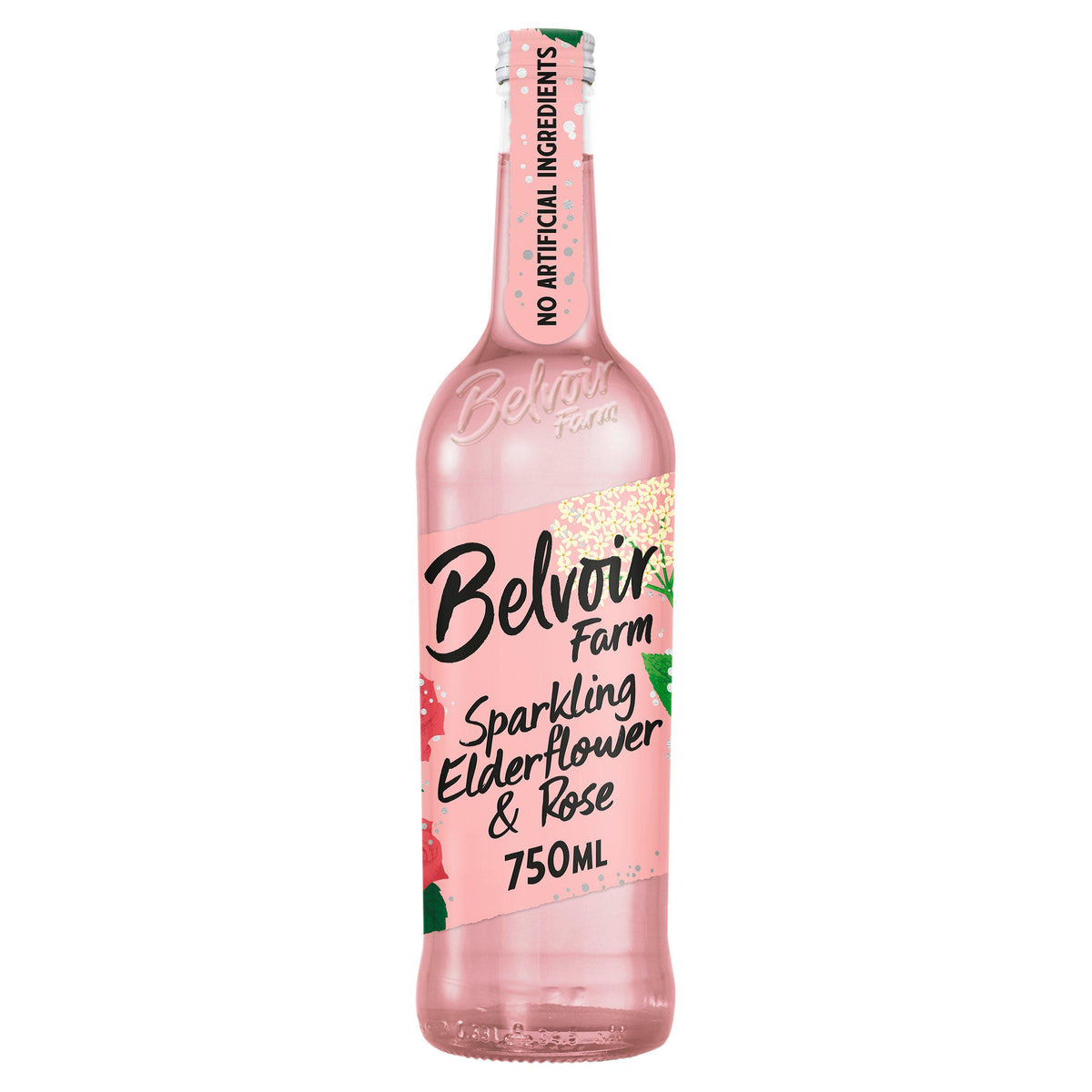 Belvoir Elderflower & Rose Presse 750ml (Sugar levy applied)