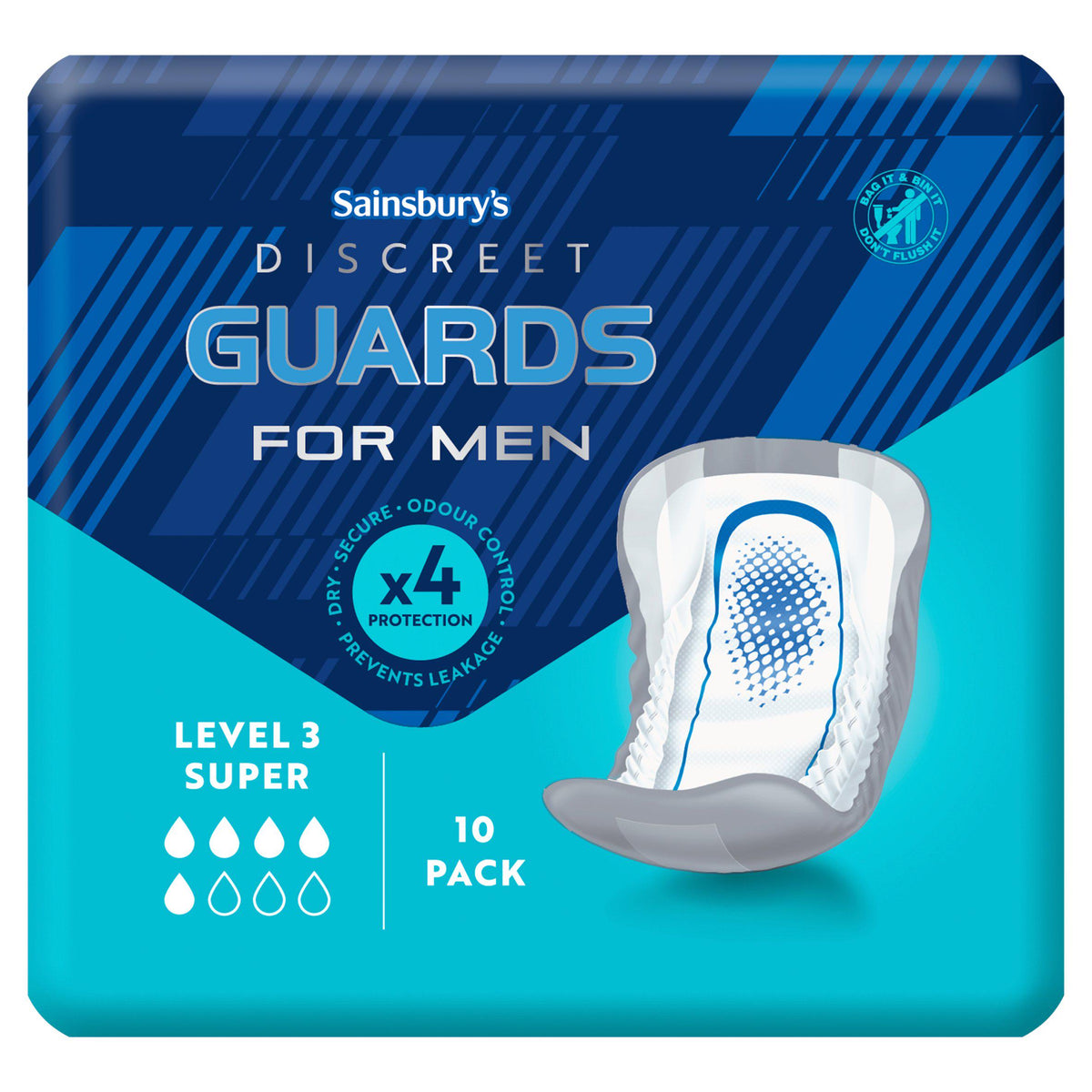 Sainsbury's Super Discreet Guards x10 (British brand)
