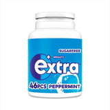 Extra peppermint mints chewing gum 46 pieces bottle - British product