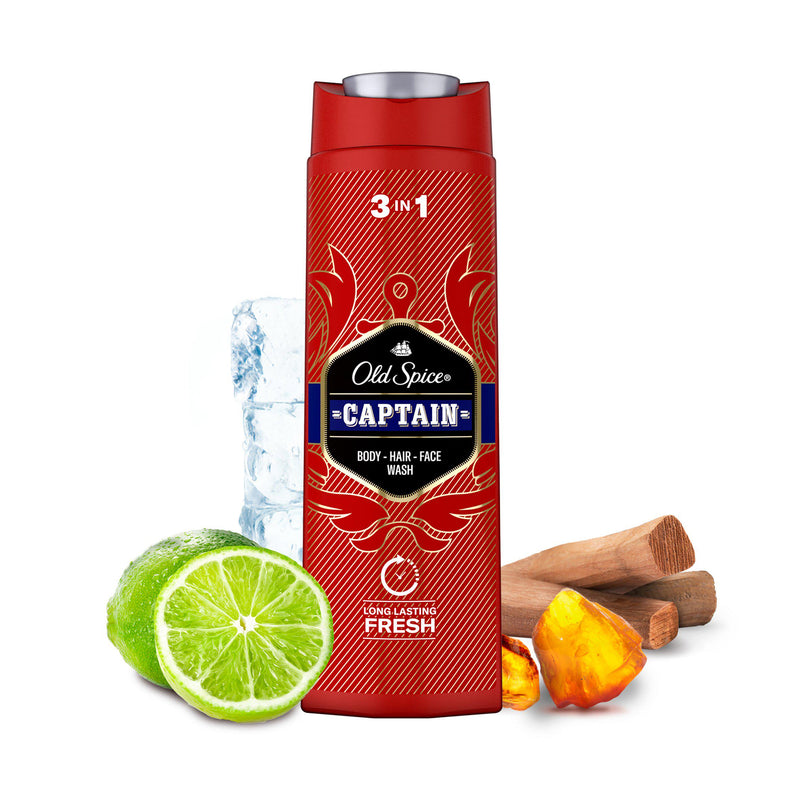 Old Spice Captain shower gel for men 400ml - British product