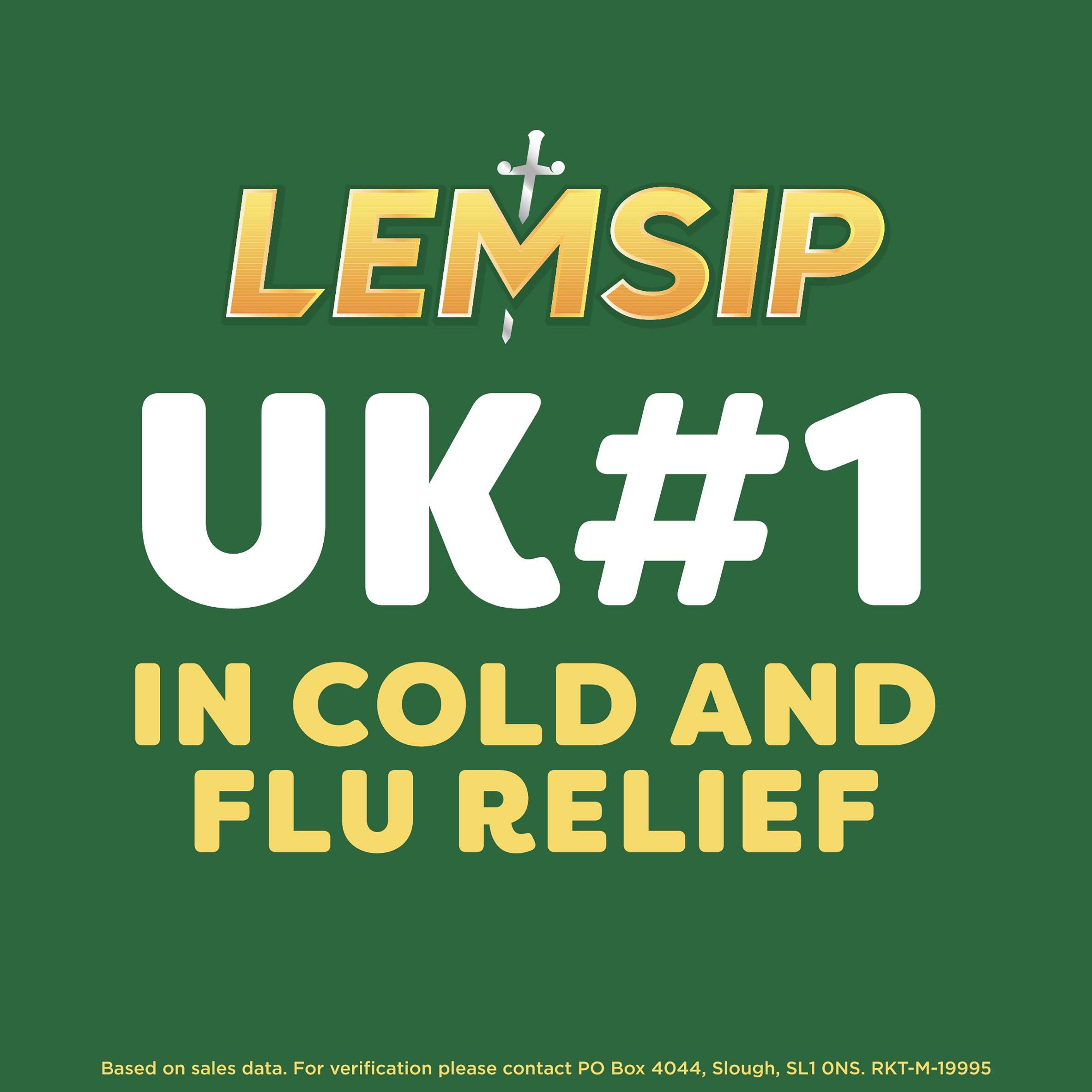 Lemsip Max Cold Flu capsules x16, imported from the UK