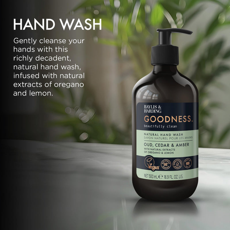 Baylis & Harding Oud & Cedar Hand Wash 500ml (British brand)