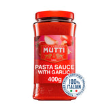 Mutti tomato pasta sauce with garlic 400g (British brand)