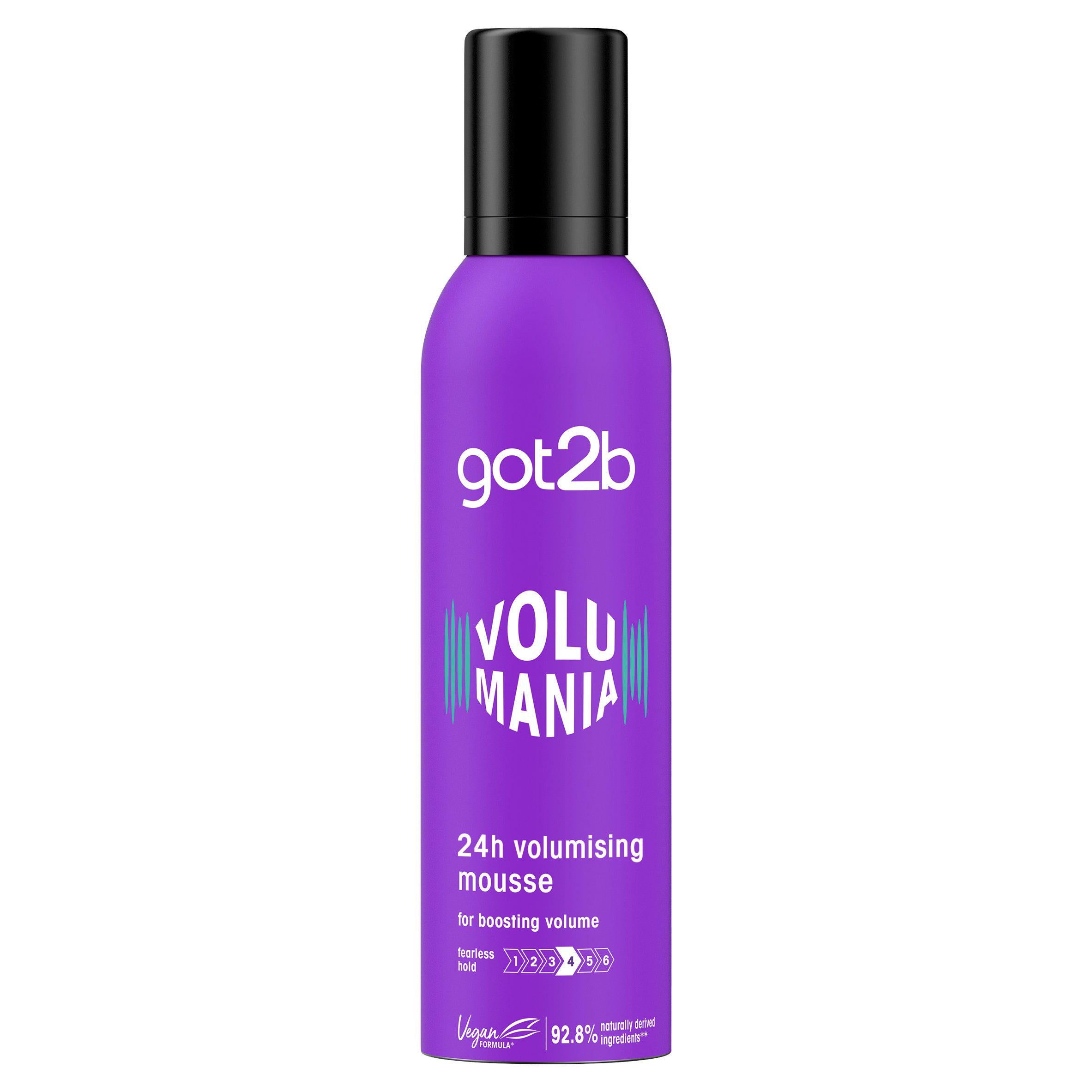 Schwarzkopf Got2b Volumania hair mousse 250ml, imported from the UK
