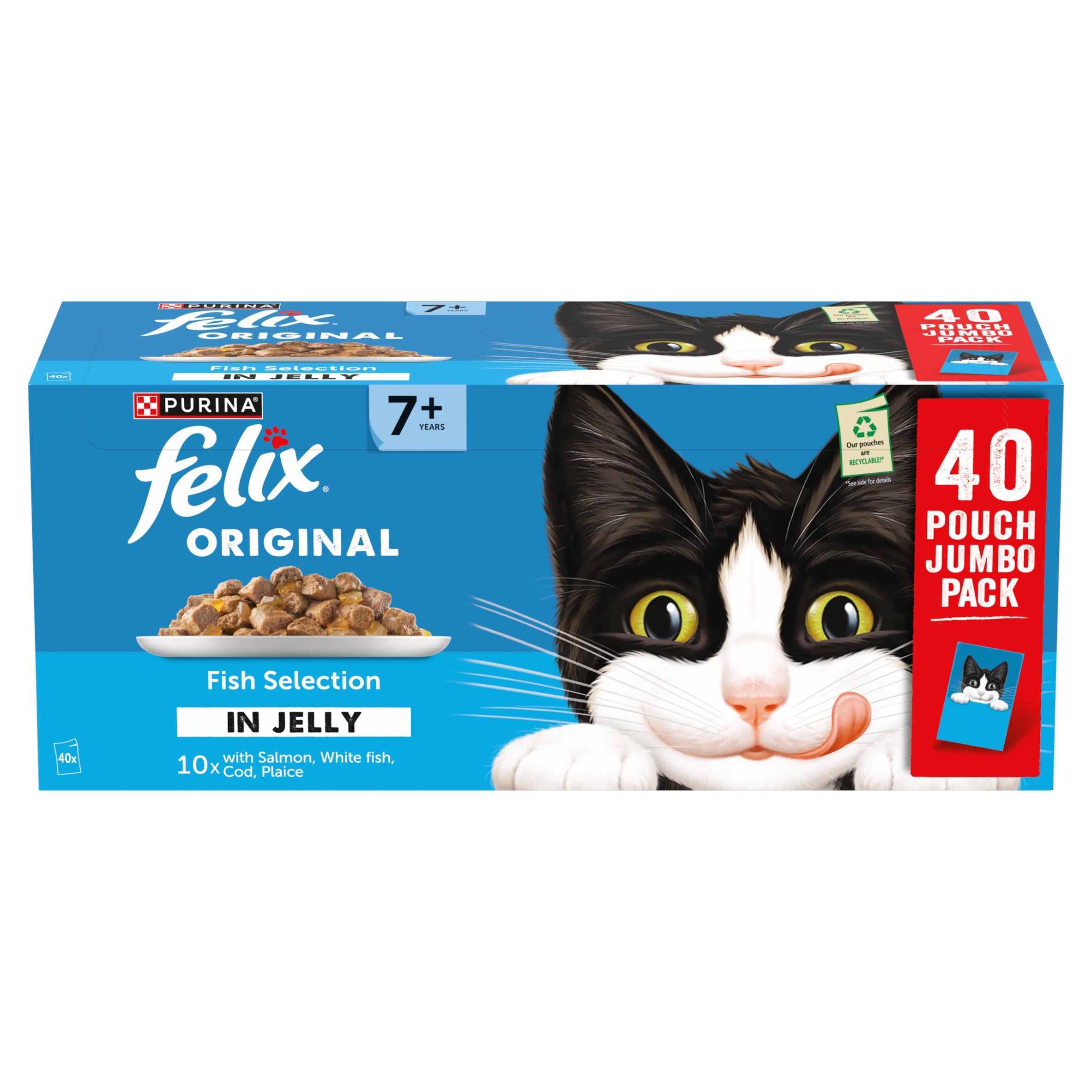 Felix Senior 7+ fish selection cat food (British brand)