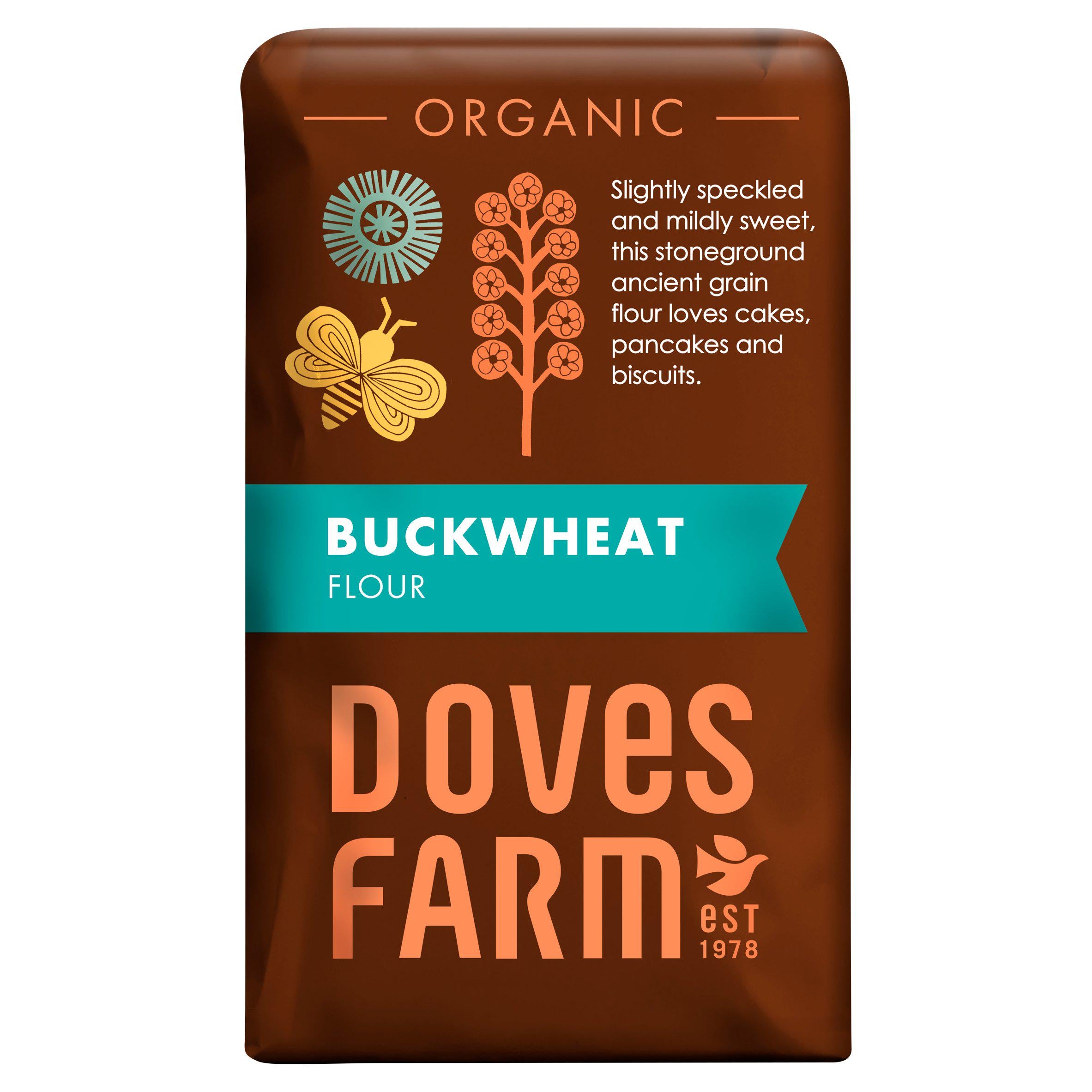 Doves Farm Wholemeal Buckwheat Flour 1kg - British product