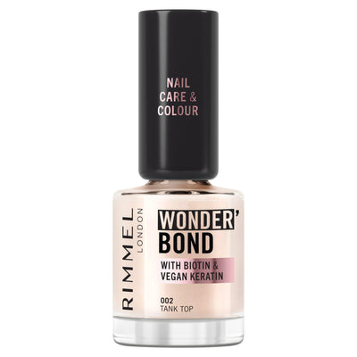 Sainsburys Rimmel Wonder Bond Care + Color Nail Polish 002 Tank Top 12ml- Buy online at McGrocer