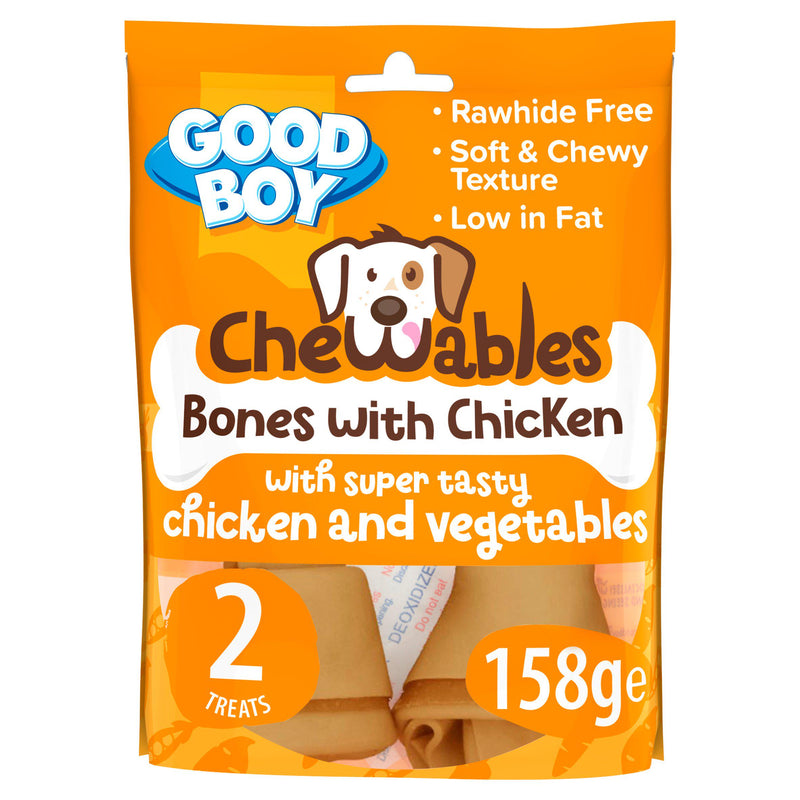 Good Boy Chicken Bone Chewable Dog Treats 158g, UK version