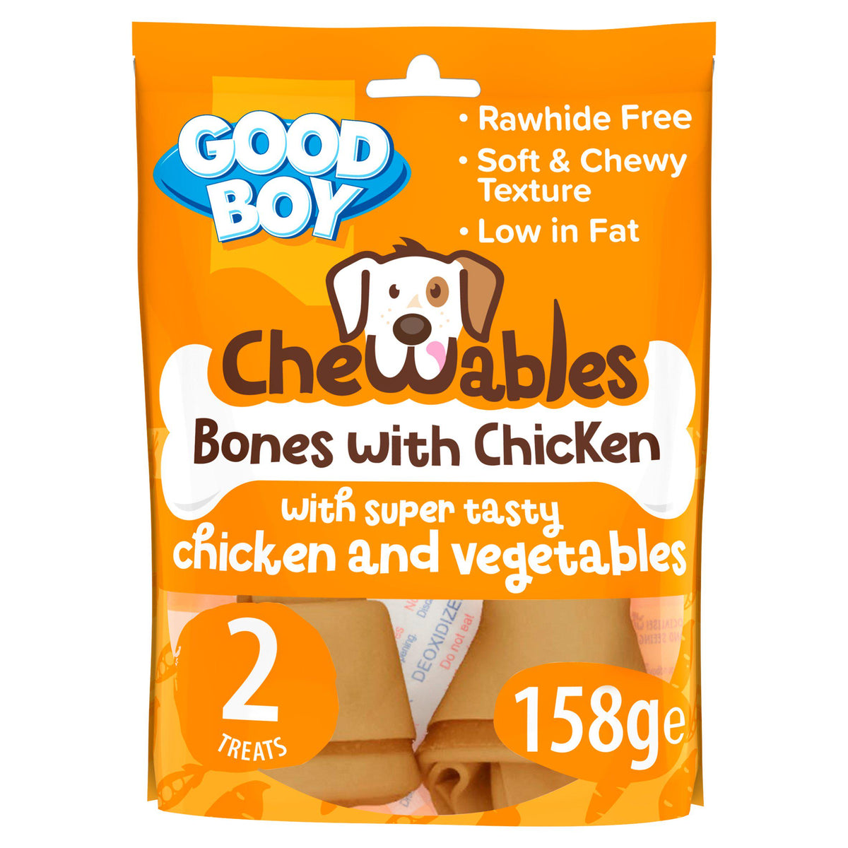 Good Boy Chicken Bone Chewable Dog Treats 158g, UK version