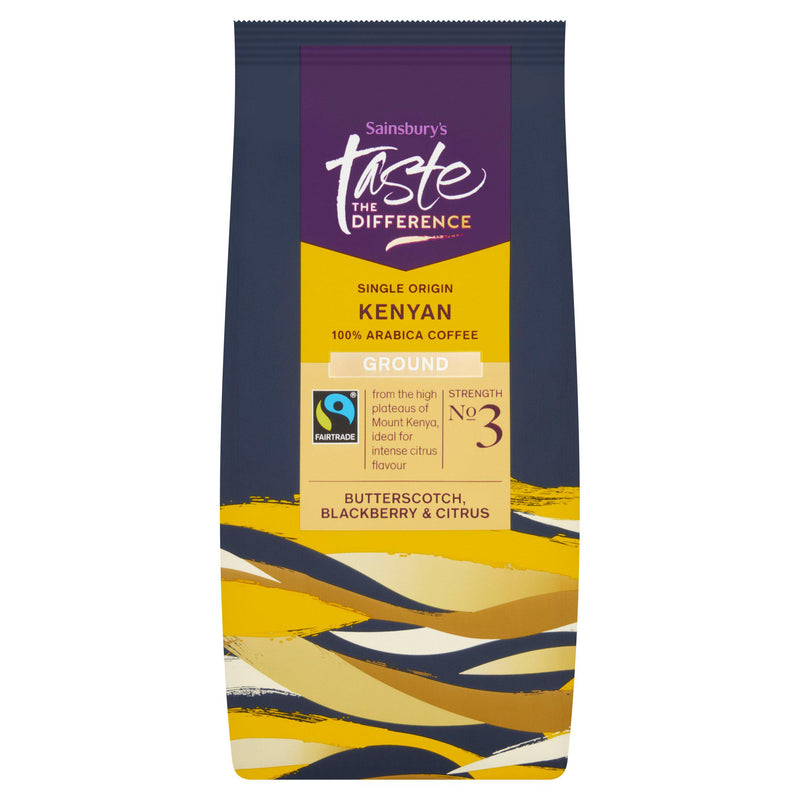 Sainsbury's Taste the Difference Kenyan ground coffee 227g (British brand)