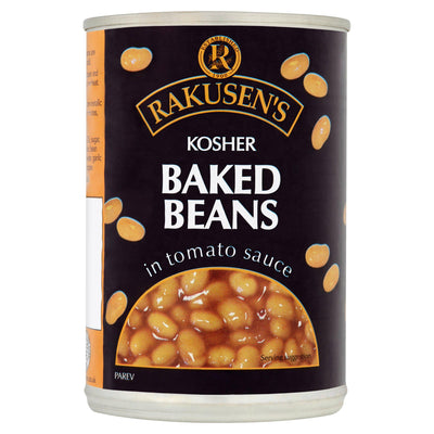 Sainsburys Rakusen's Baked Beans in Tomato Sauce 400g- Buy online at McGrocer