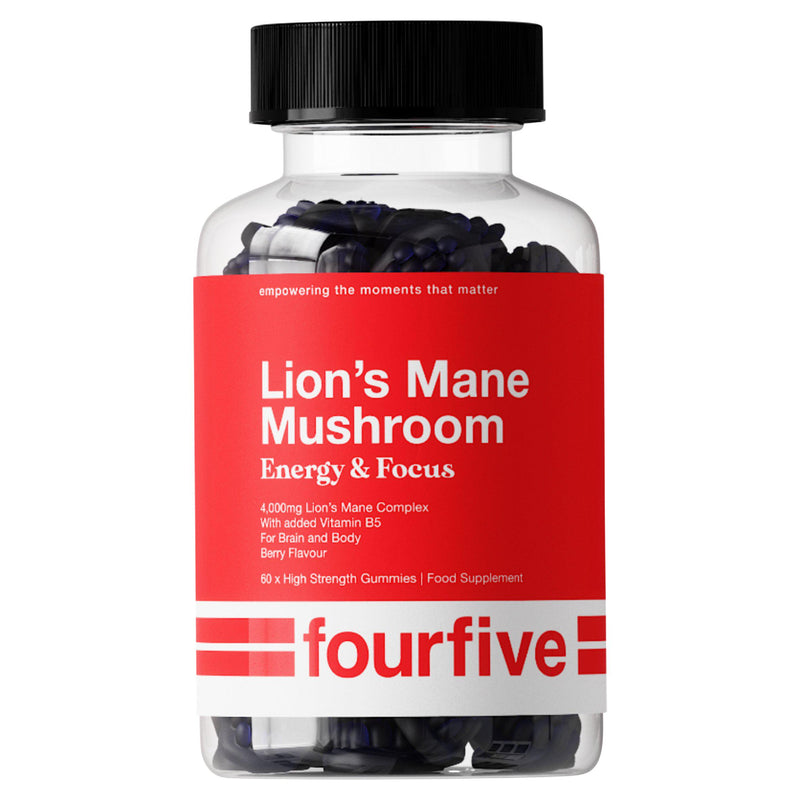 Fourfive Lion's Mane gummies berry flavour 60 gummies - British product