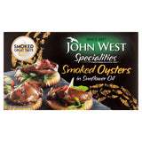John West smoked oysters in sunflower oil 85g, UK version