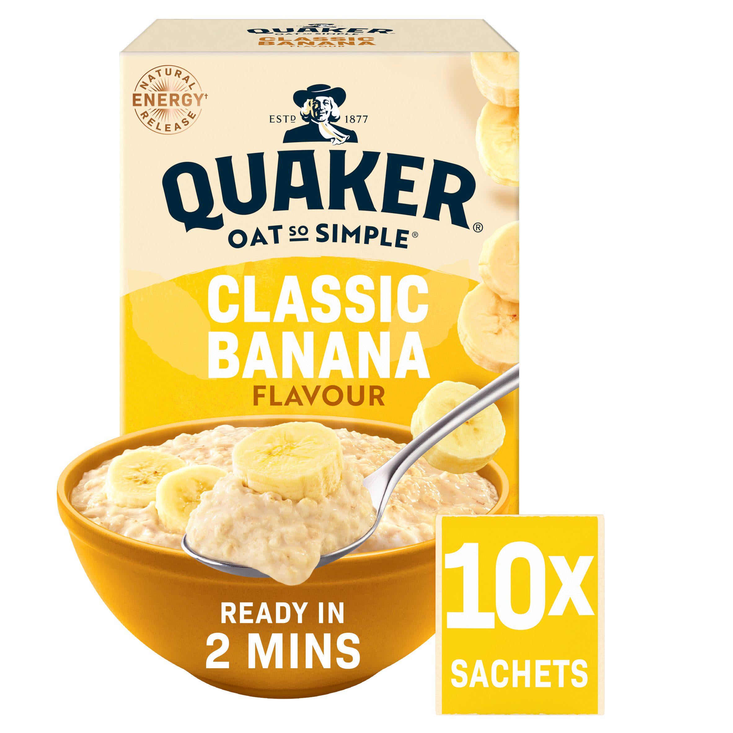 Quaker Oat So Simple banana porridge sachets 10x34.8g - British product