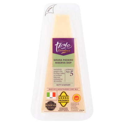 Sainsburys Sainsbury's Taste the Difference Grana Padano Riserva Cheese 150g- Buy online at McGrocer