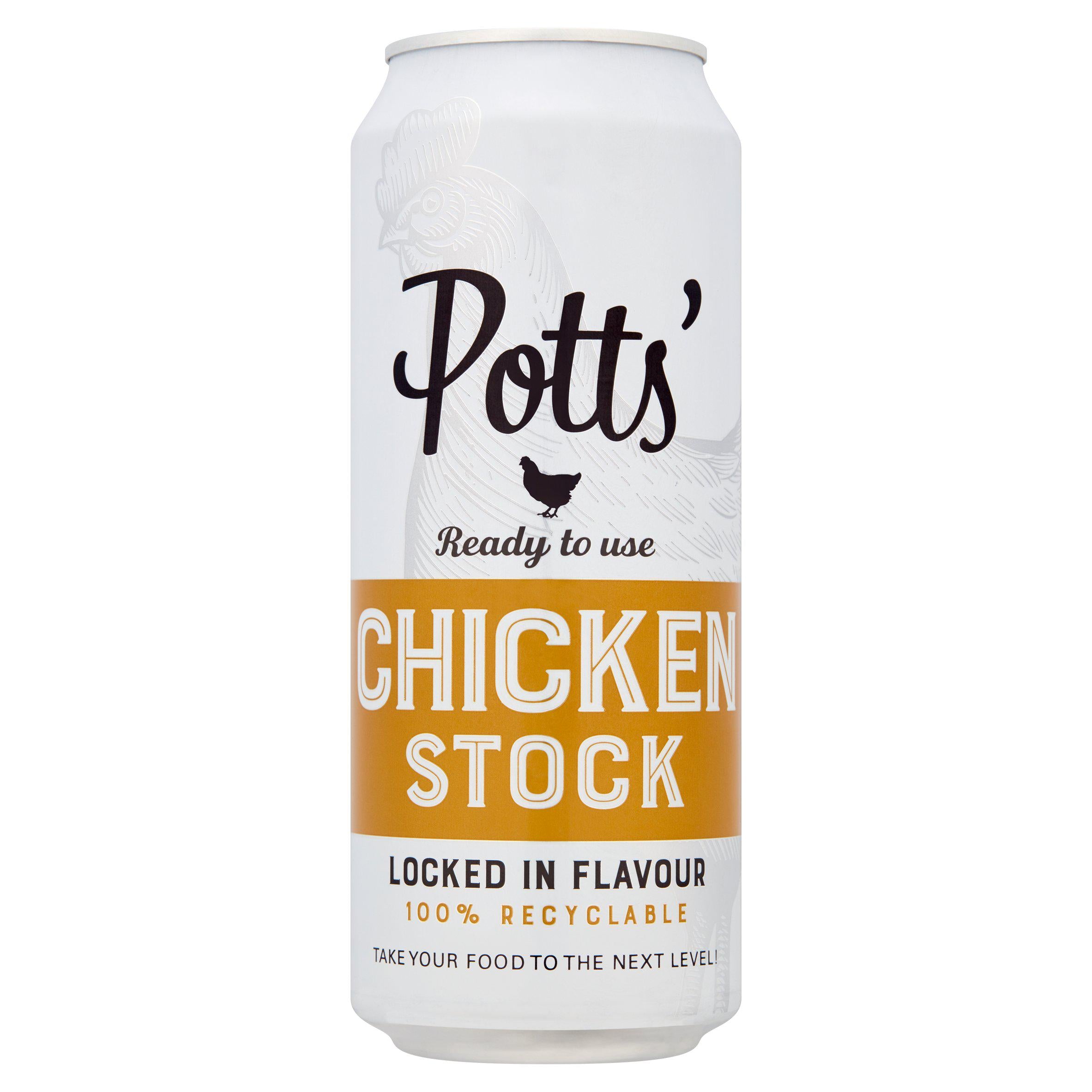 Potts Chicken Stock 500ml, imported from the UK