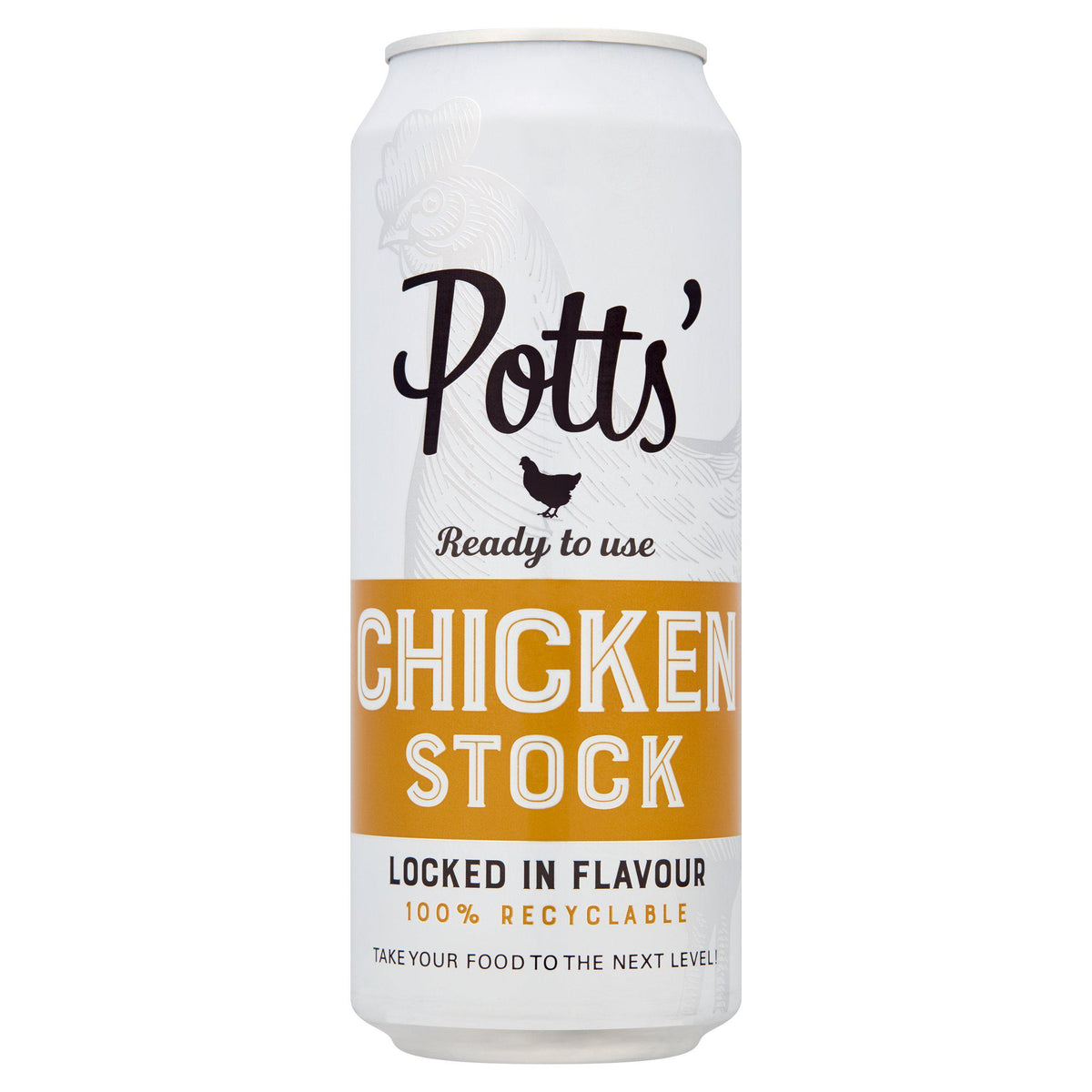Potts Chicken Stock 500ml, imported from the UK