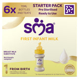 SMA First Infant Milk ready-to-feed formula 6x70ml (British brand)
