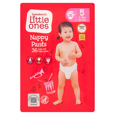 Sainsburys Sainsbury's Little Ones Pants Size 5 36 Pack- Buy online at McGrocer