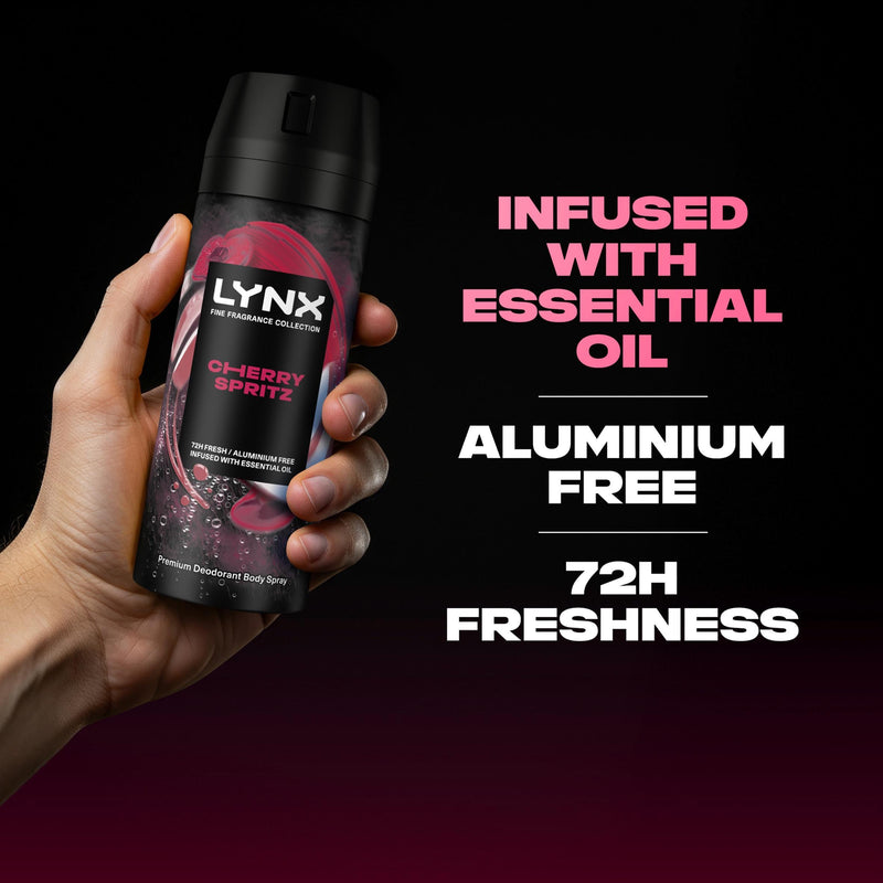 Lynx Cherry Spritz deodorant body spray 150ml - British product
