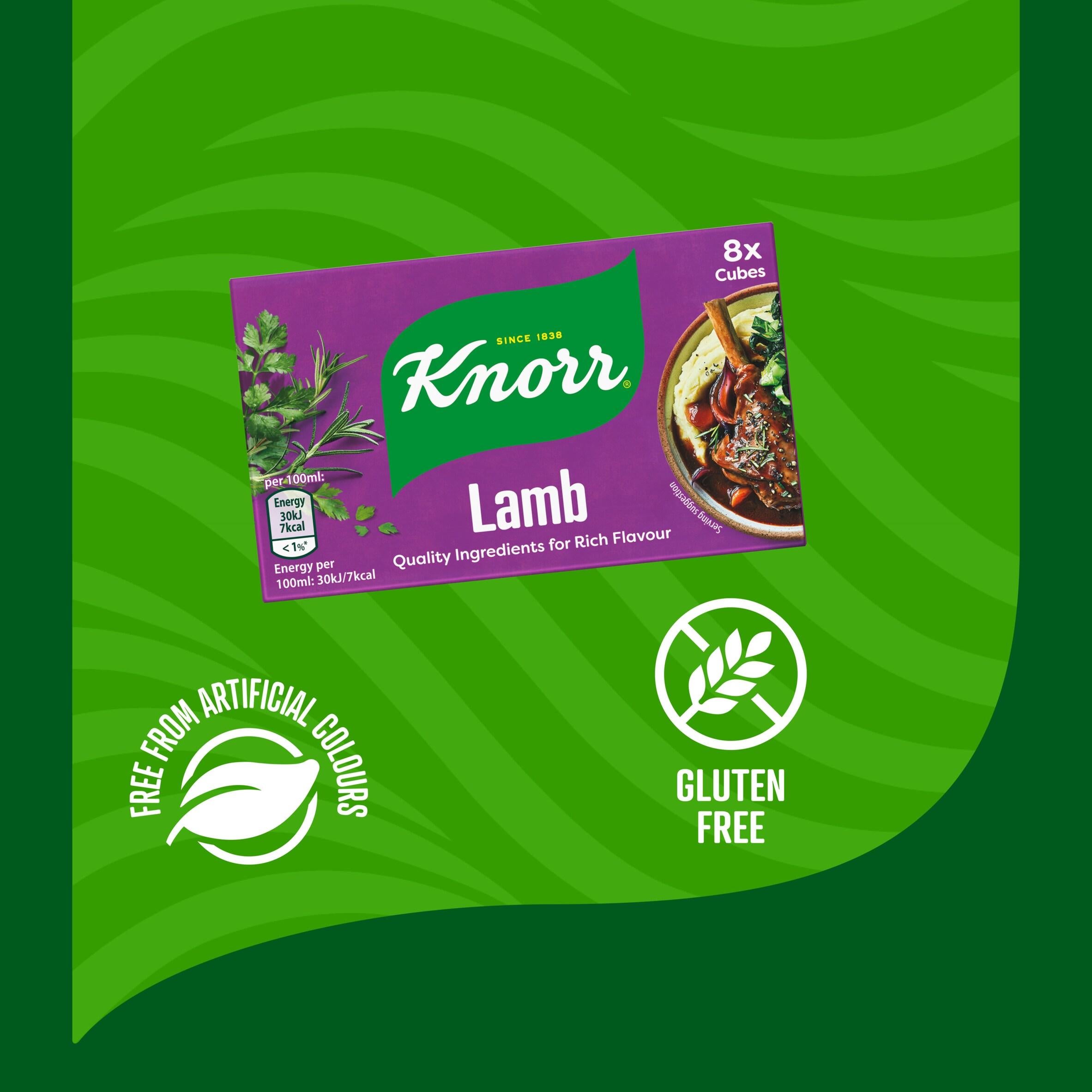 Knorr lamb stock cubes multipack 8x10g - British product