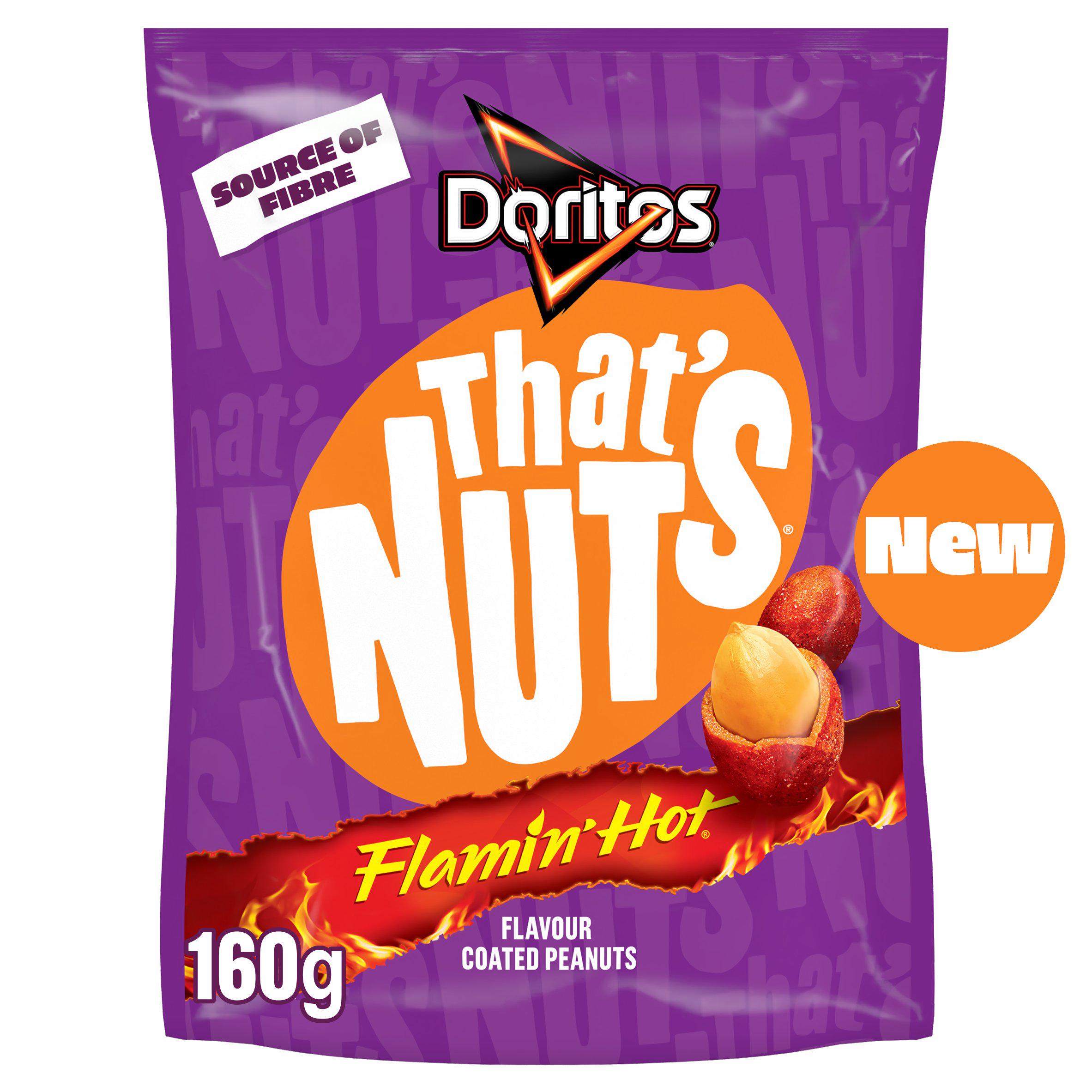 Doritos Flamin Hot coated peanuts 160g - British product