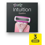 Four-Blade Razor Refills for Women 3 Pack