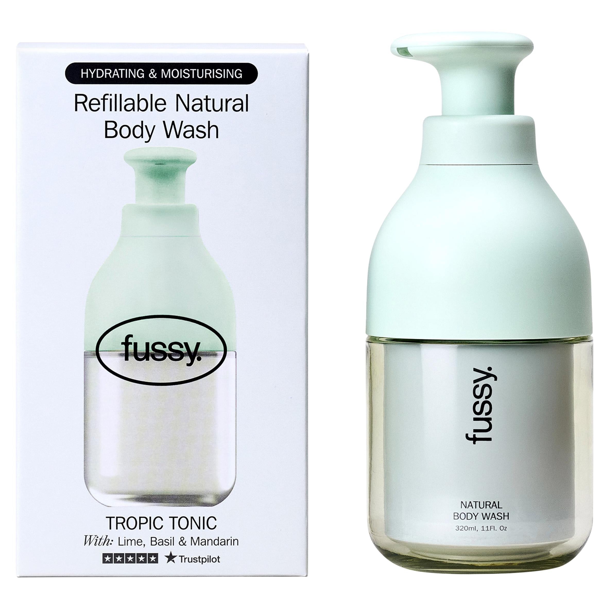 Fussy Tropic Tonic body wash 320ml, imported from the UK