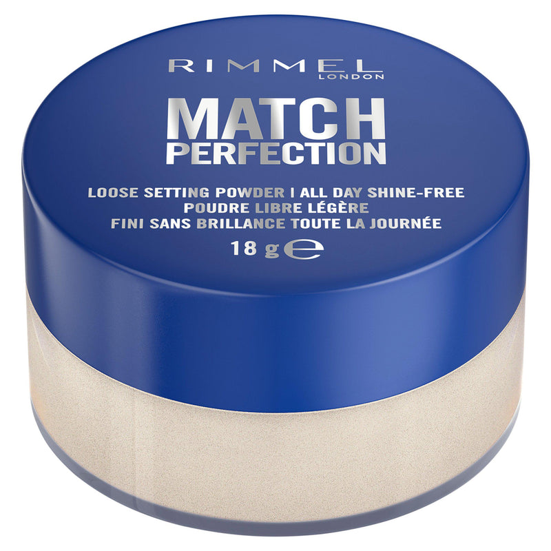 Rimmel Match Perfection loose powder translucent shade, imported from the UK