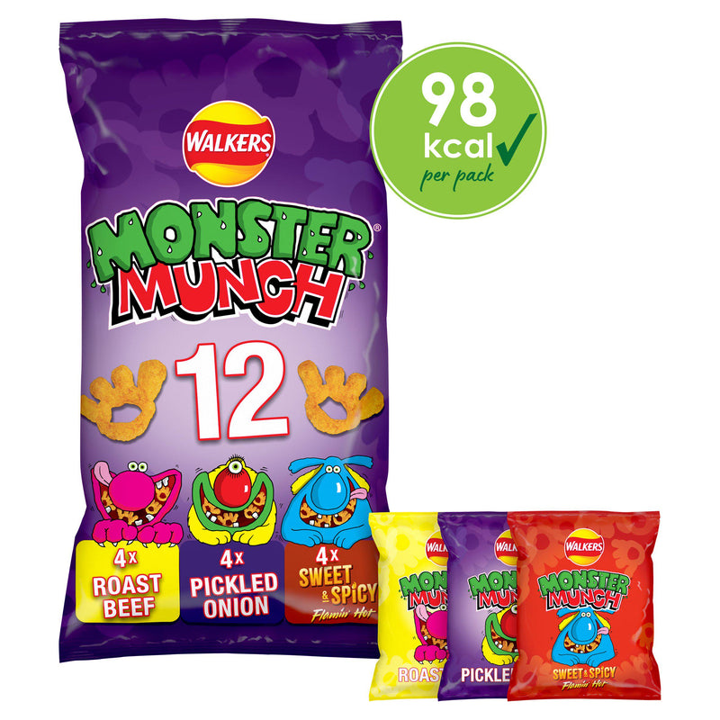 Walkers Monster Munch multipack variety 12x20g - British product