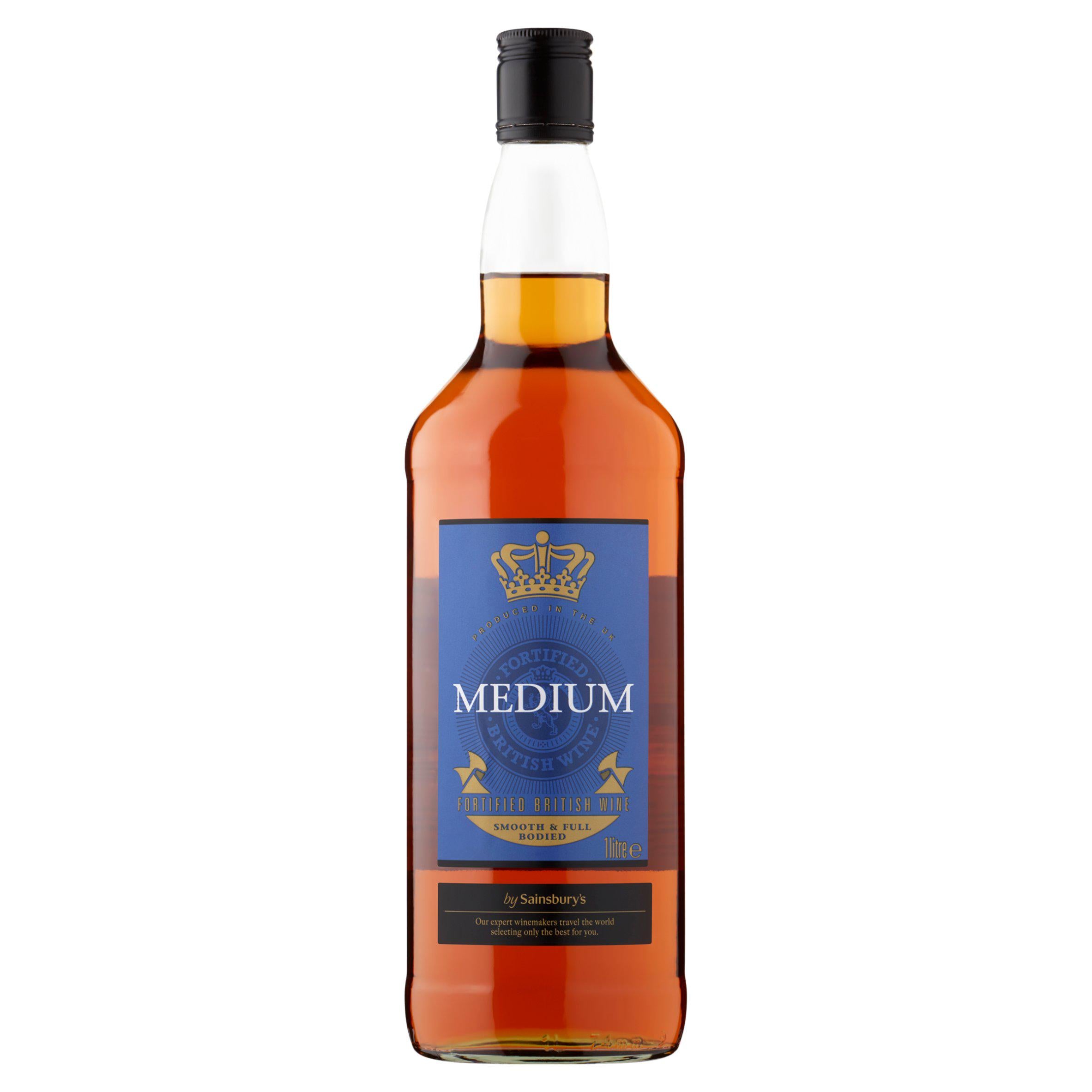 Sainsbury's medium fortified wine 1L, imported from the UK