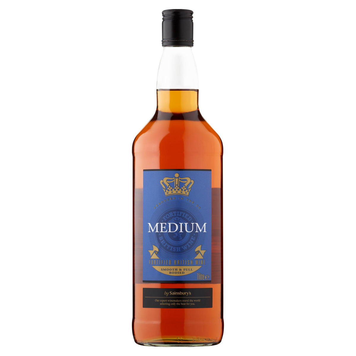 Sainsbury's medium fortified wine 1L, imported from the UK