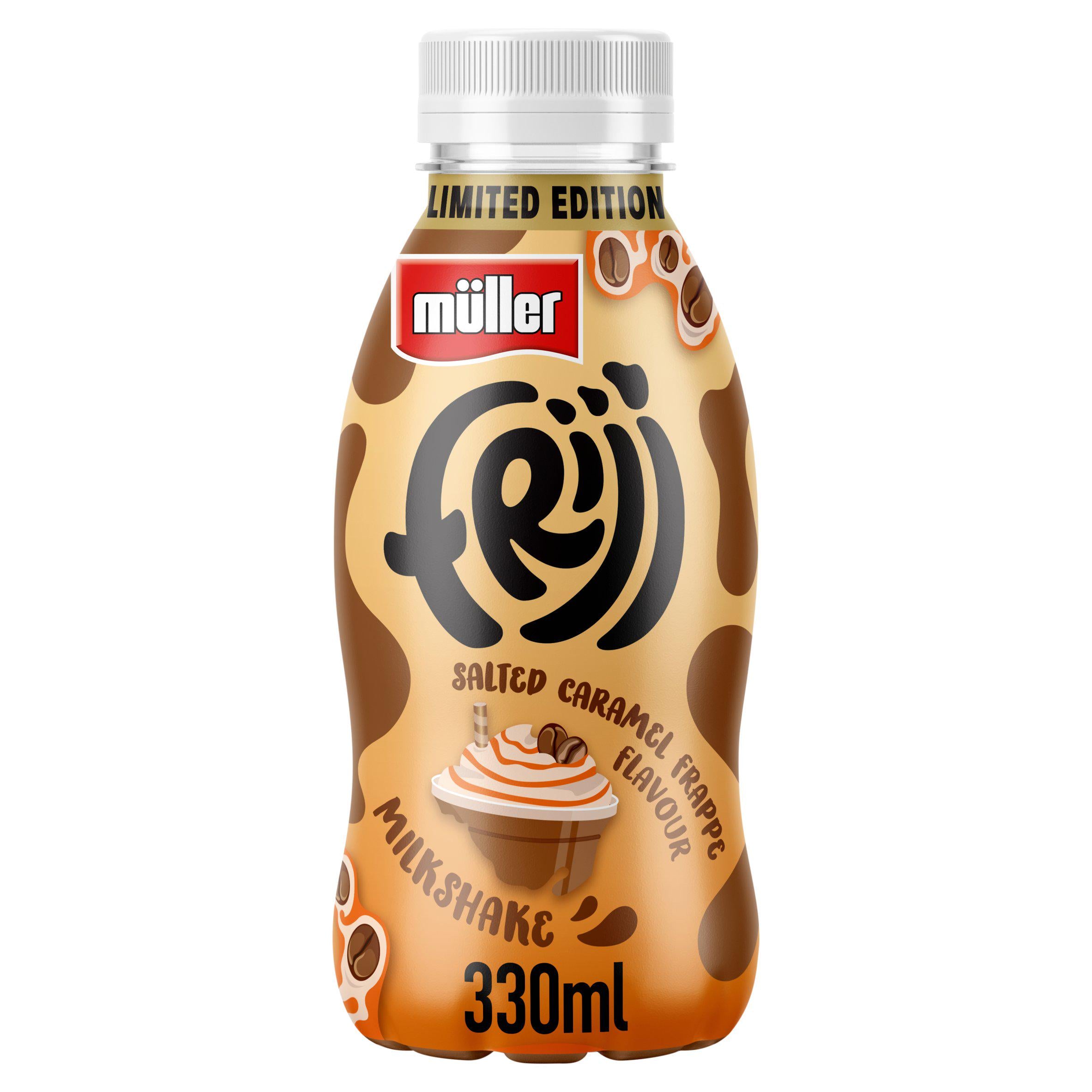 Müller Frijj salted caramel frappe milkshake 330ml (British brand)