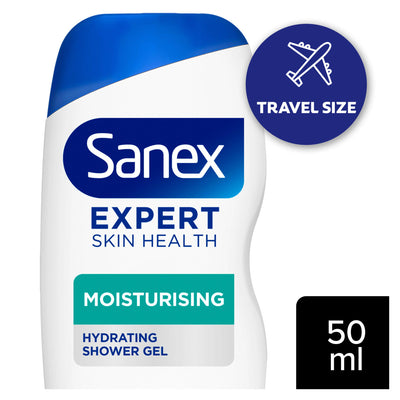 Sainsburys Sanex Expert Skin Health Moisturising Shower Gel Travel Size 50ml- Buy online at McGrocer
