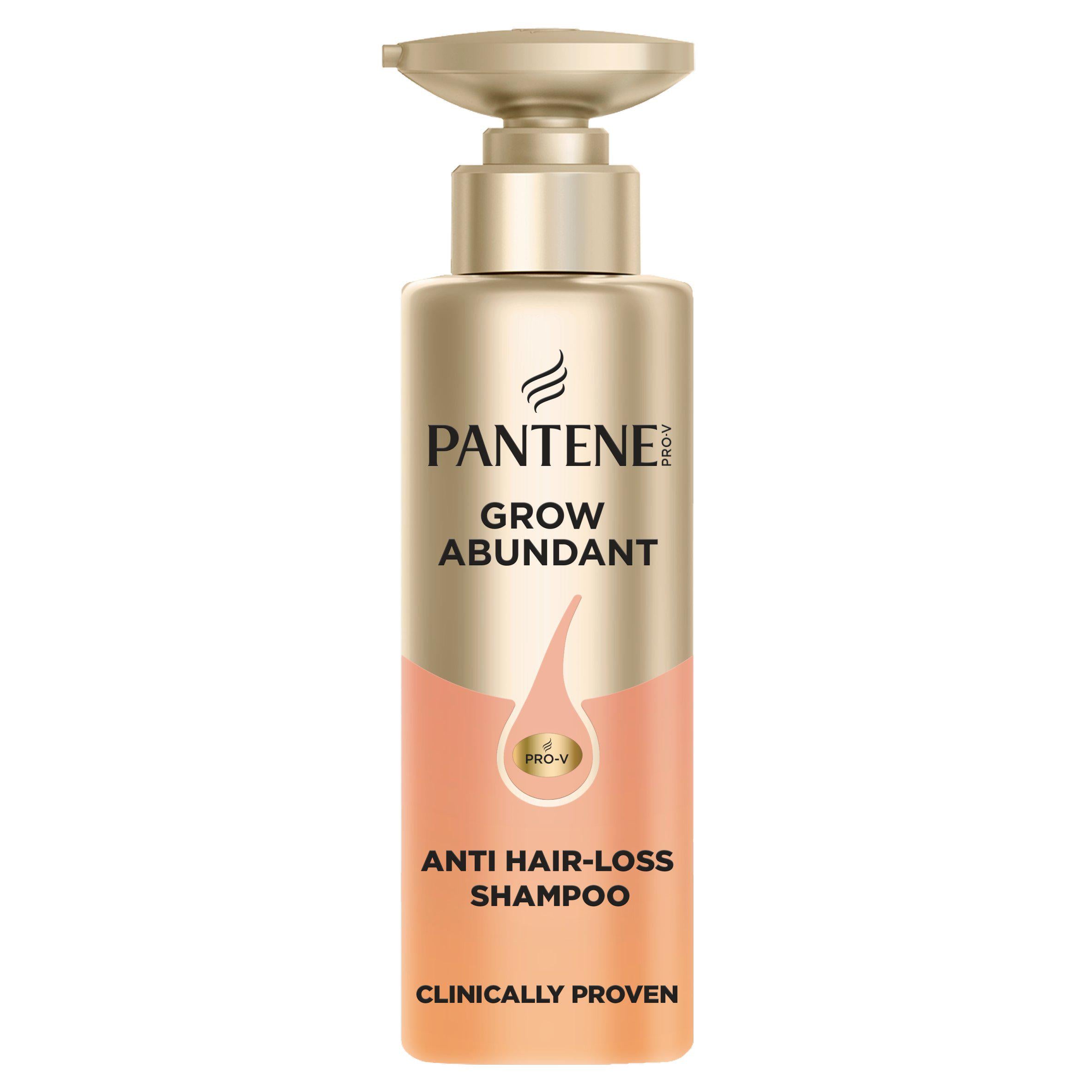 Pantene Grow Abundant anti-hair loss shampoo 290ml, imported from the UK