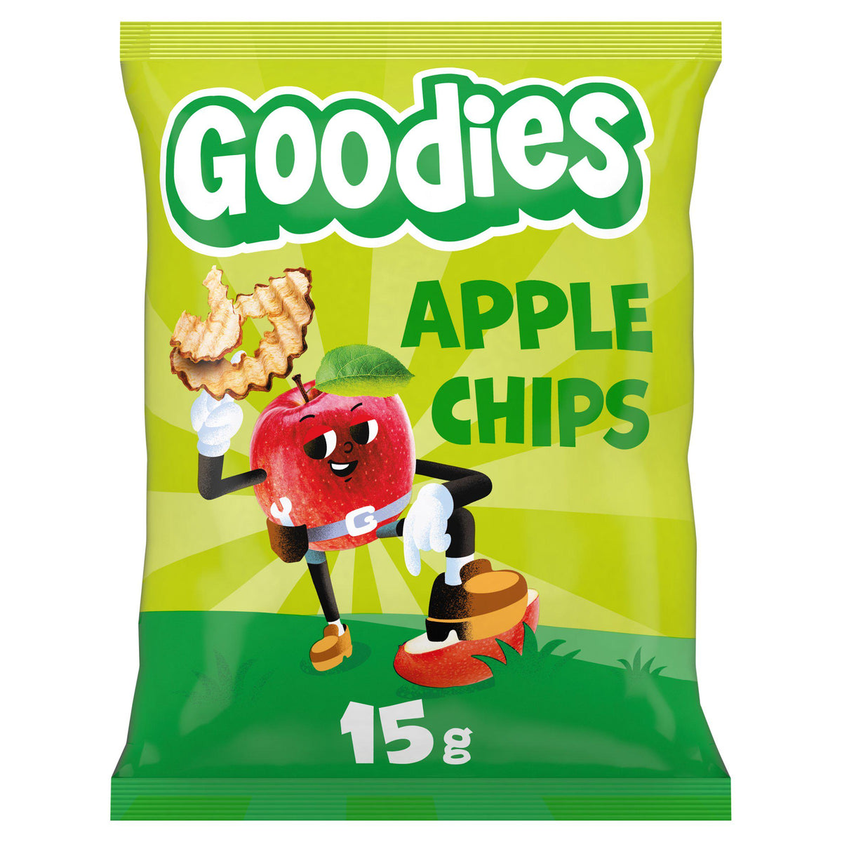 Goodies apple chips kids fruit snack 15g, imported from the UK