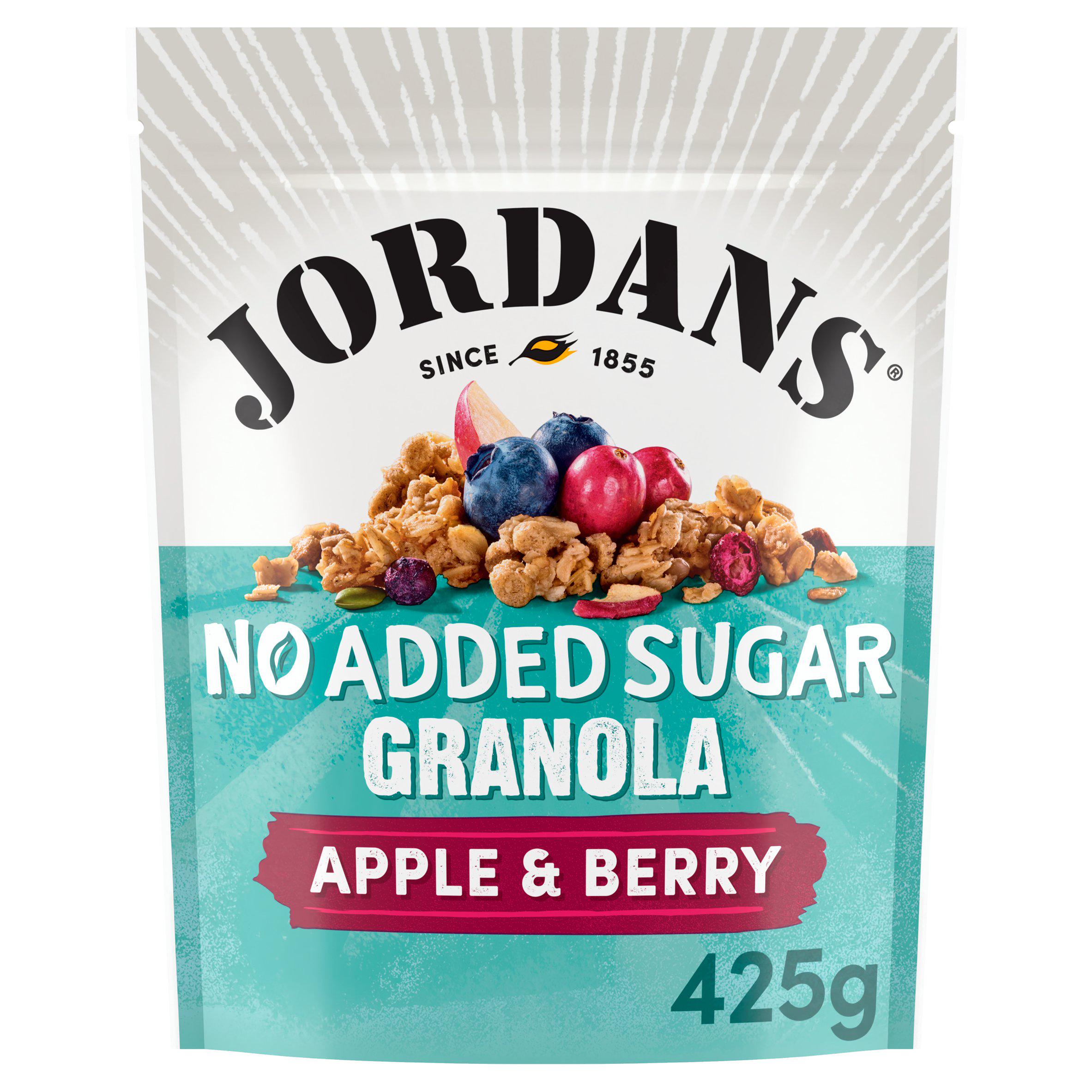 Jordans No Added Sugar Apple and Berry Granola, imported from the UK
