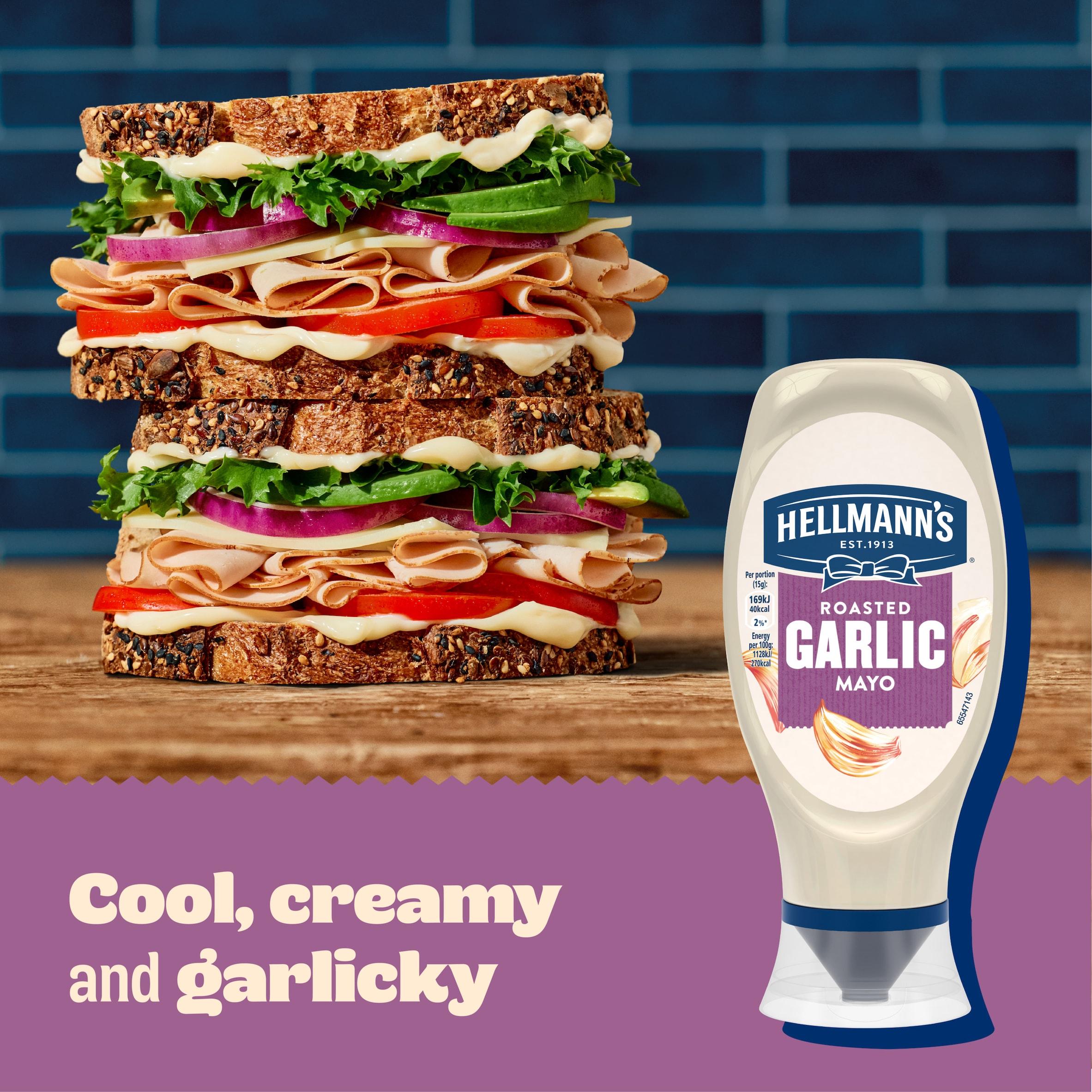 Hellmann's Roasted Garlic Mayonnaise 430ml, UK version