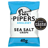 Pipers crisps Anglesey Sea Salt 40g, imported from the UK