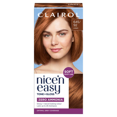 Sainsburys Clairol Nice'N Easy Tone+Gloss Amber 645/92 Semi Permanent Hair Dye- Buy online at McGrocer
