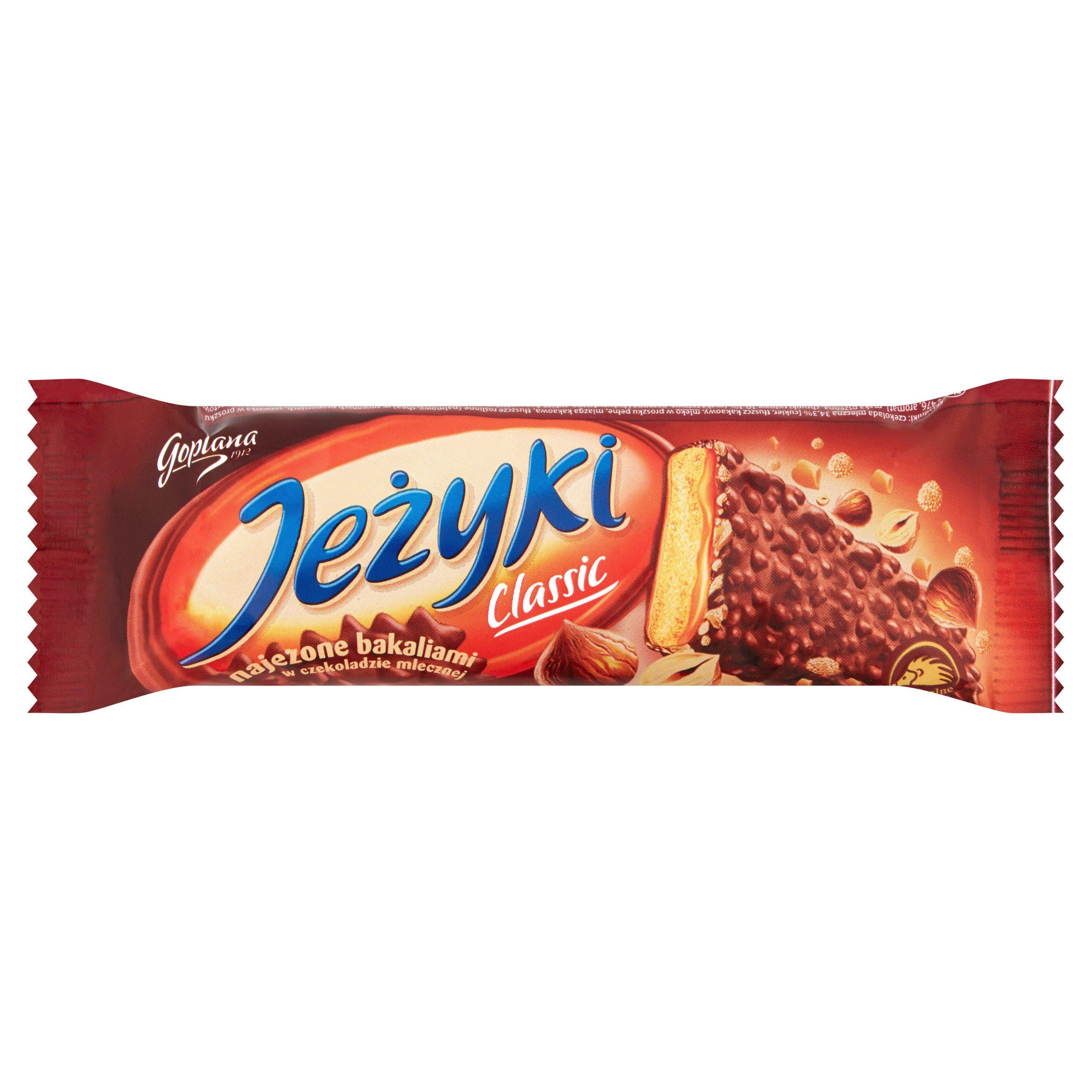 Jezyki Classic Bar Milk Chocolate Cookie 30g, UK version