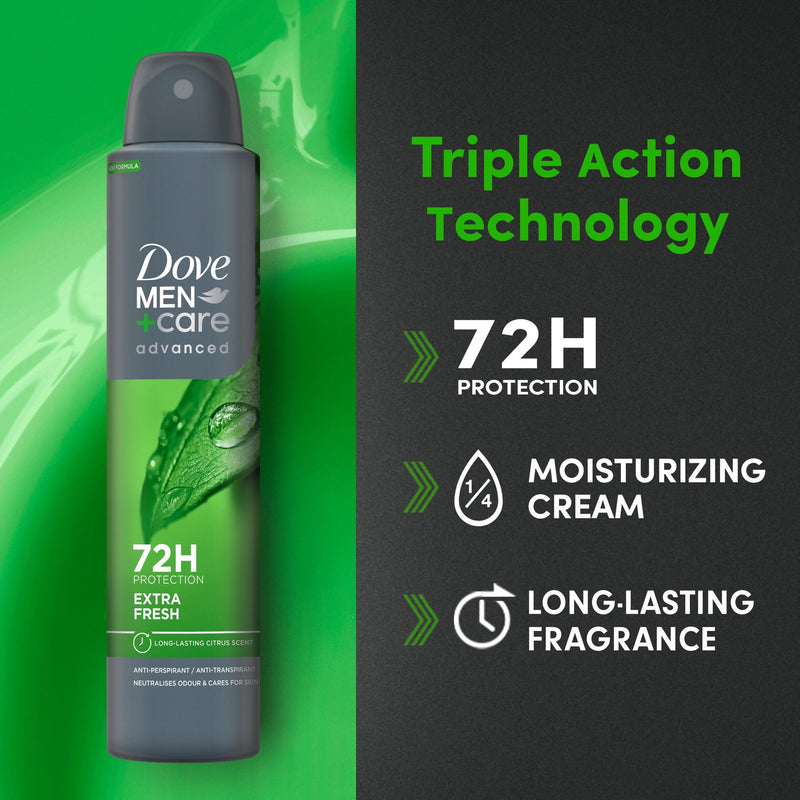Dove Men+Care antiperspirant deodorant Extra Fresh 200ml - British product