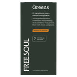 Free Soul greens powder mango flavour 7x5g sachets, UK version